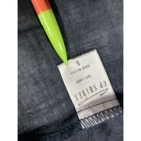 CP Shades Linen Midi Dress Black Size S Made in USA - Picture 4 of 7